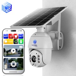 Wireless Security Camera PTZ Solar Powered WIFI 