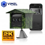 Mini 4G Security Camera 2K Dual Lens Outdoor