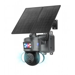 Security Camera 2K Solar Panel 12X Zoom 4G