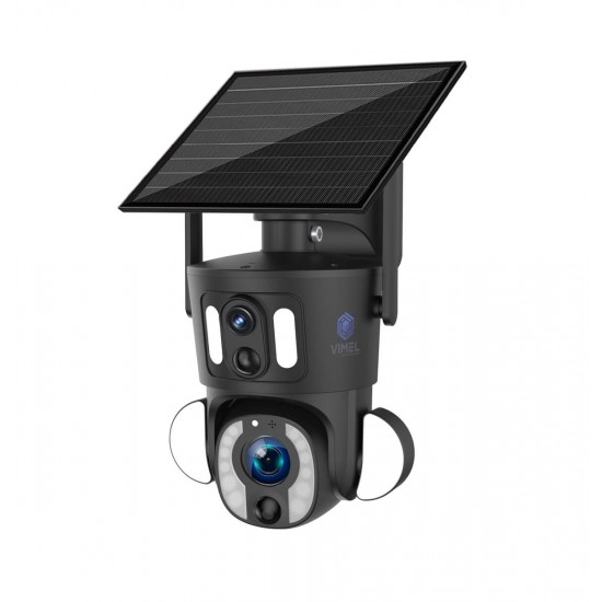 Outdoor Dual Security Camera 4G Solar 10X