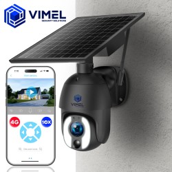 Outdoor Solar Security Camera 4G PTZ 10X