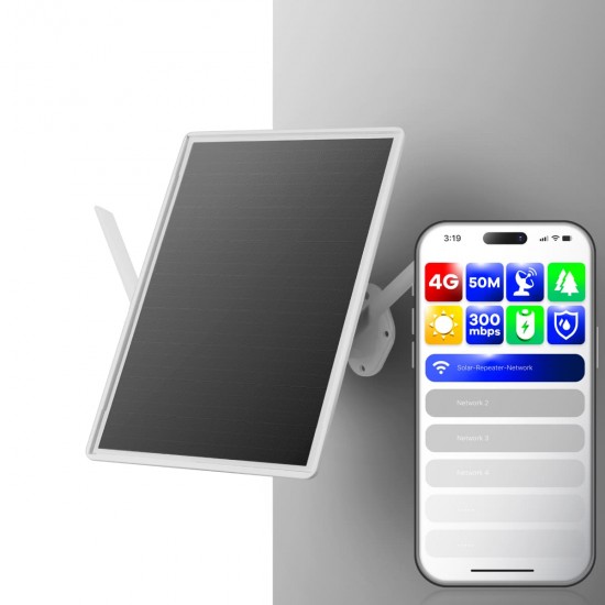 4G Outdoor WiFi Booster with Solar Panel