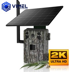 4G Solar Panel Wildlife Camera 2K ULTRA HD LIVE View