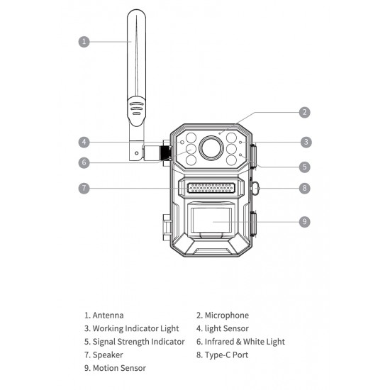 4G Trail Camera 2K Solar Powered 24/7