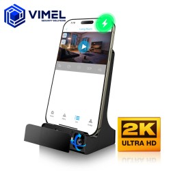 WIFI Docking Station Hidden Camera 2K 24/7