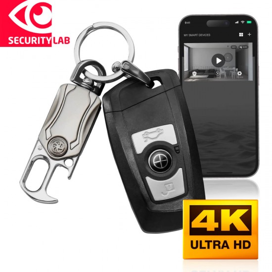 Mini Hidden Camera Car Key WIFI 4K
