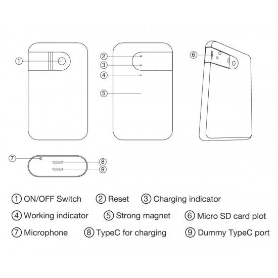 Live Listening Device Powerbank Voice Recorder WIFI