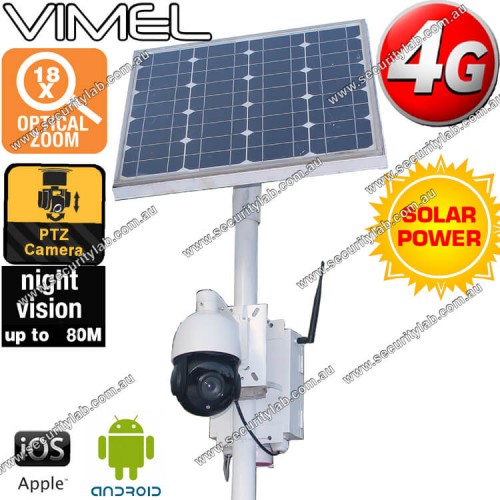 4g Security Camera Solar Ptz Optical Zoom Live Video Stream 3g